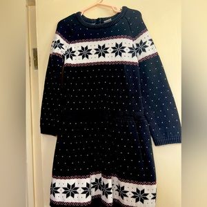 Gymboree Girls Long Sleeve Knit Winter Dress Size 6